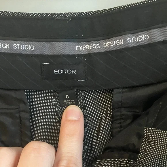 Express Editor Gray Flare Pants - Picture 7 of 9